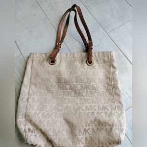 Michael Kors Signature Monogram Large Tote Bag